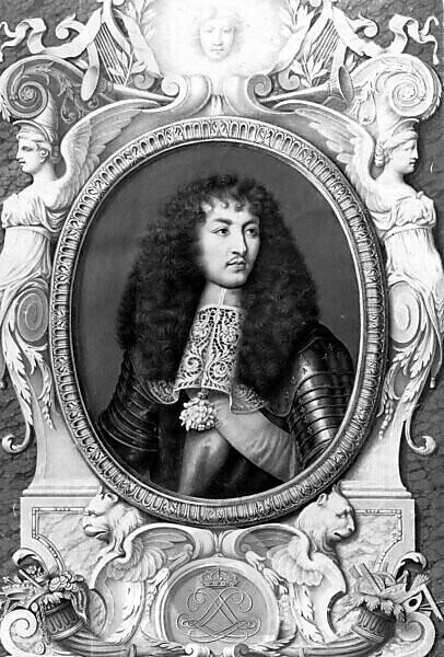 Louis XIV, King of France, head-and-shoulders portrait, facing slightly  right, wearing armor] / Goupil & Co., Paris.