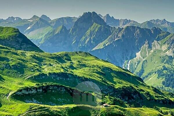 Höfats Mountain at Oberstdorf, Germany Stock Photo