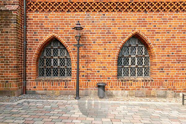Denmark, Jutland, Ribe (oldest city in Denmark), Ribe Cathedral with walk-in citizen's tower (Borgertårnet), the landmark of the city. Denmark, Jutland, Ribe (oldest city in Denmark), Ribe Cathedral with walk-in citizen's tower (Borgertårnet), the landmark of the city.