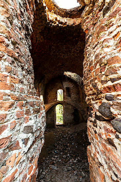 Europe, Poland, Lower Silesia, Milicz / Militsch - Ruins of Milicz Castle 