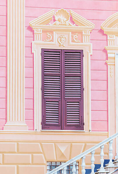 Traditional Ligurian house facade, Sestri Levante, Liguria, Italy, 