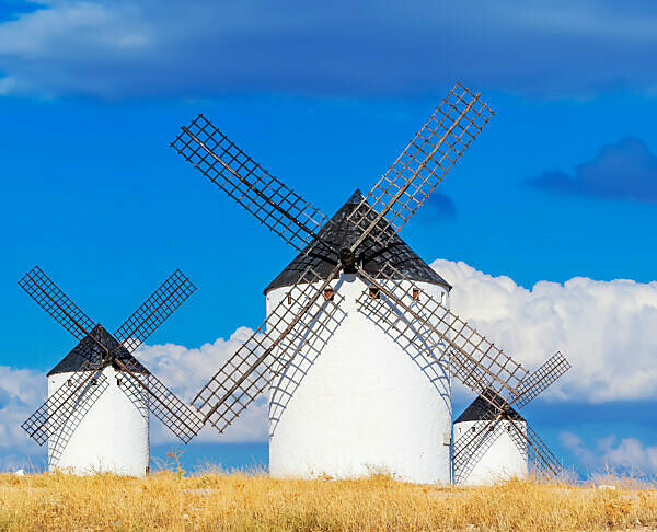 Windmills, Campo de Criptana, Ciudad Real Province, Castilla-La Mancha, Spain, 