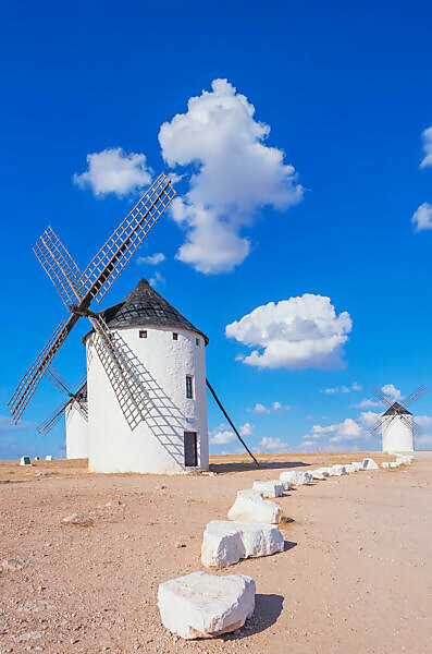 Windmills, Campo de Criptana, Ciudad Real Province, Castilla-La Mancha, Spain, 