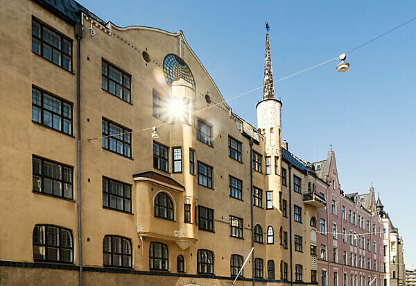 Helsinki, Art Nouveau architecture in the Eira district, Kointähti House, Pietarinkatu