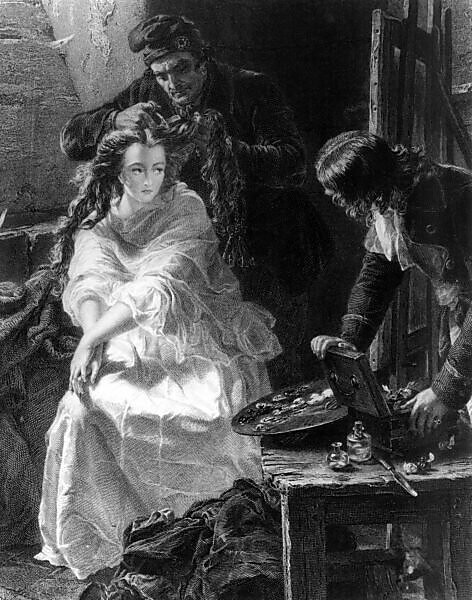 Bildagentur Mauritius Images The Last Toilet Of Charlotte Corday Her Head Is Being Shaved Before Her Execution On The Guillotine In 1793 She Was A French Revolutionary Who Assassinated Jean