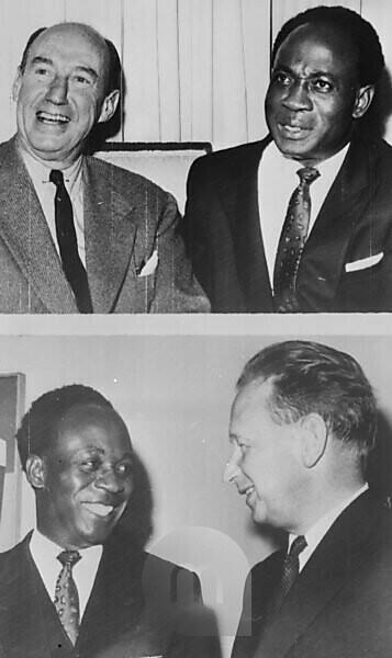 President Kwame Nkrumah of Ghana meets US President, John F. Kennedy.